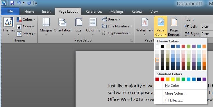 Microsoft Word Print Page Background - lasopaaaa